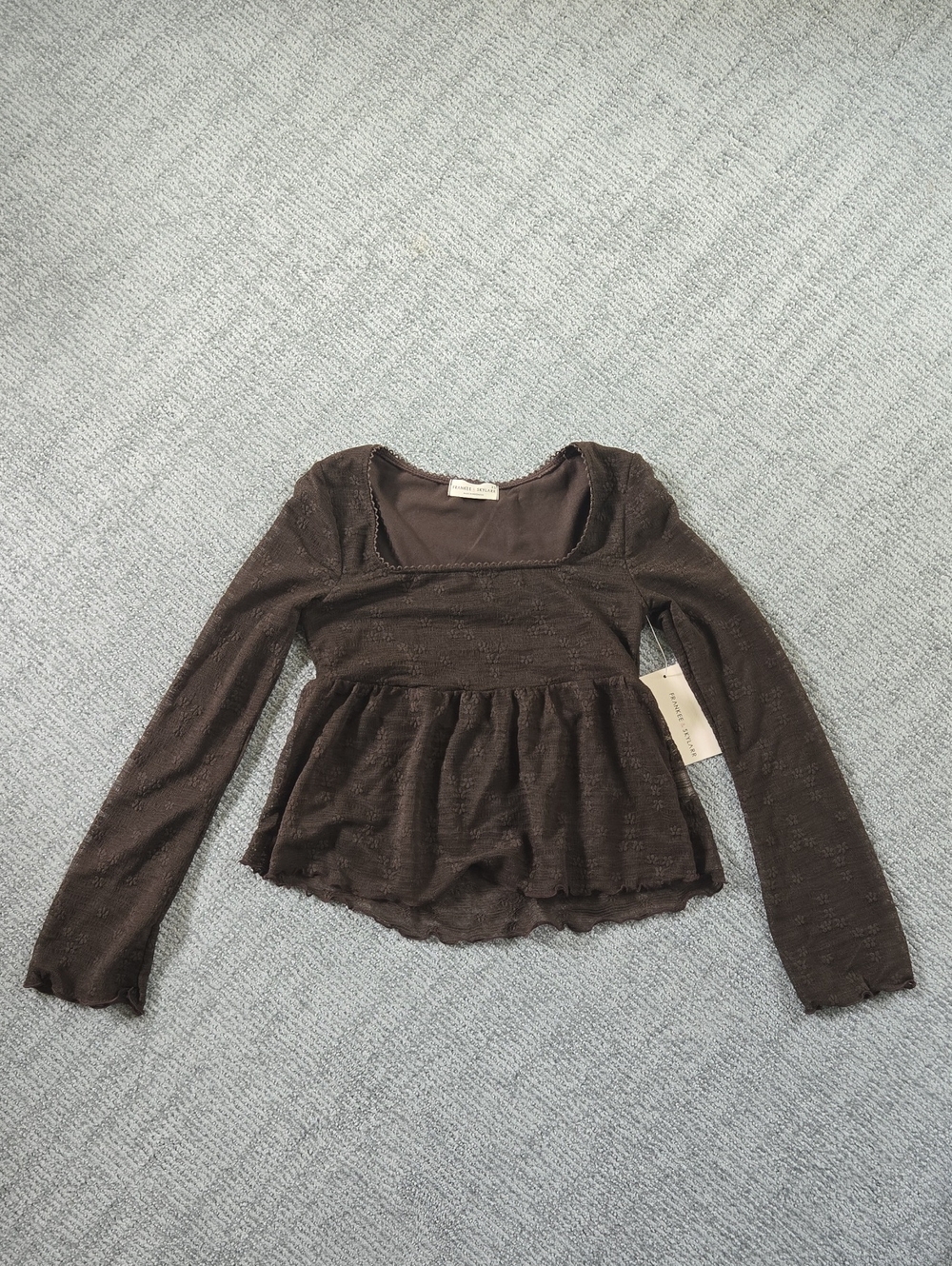 Brown Babydoll Top